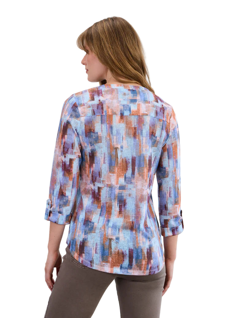FDJ French Dressing Henley Rookery Henley Top (3771451)