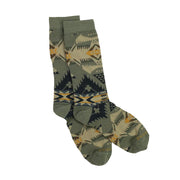 Pendleton Nehalem Sage Wool Blend Crew Socks