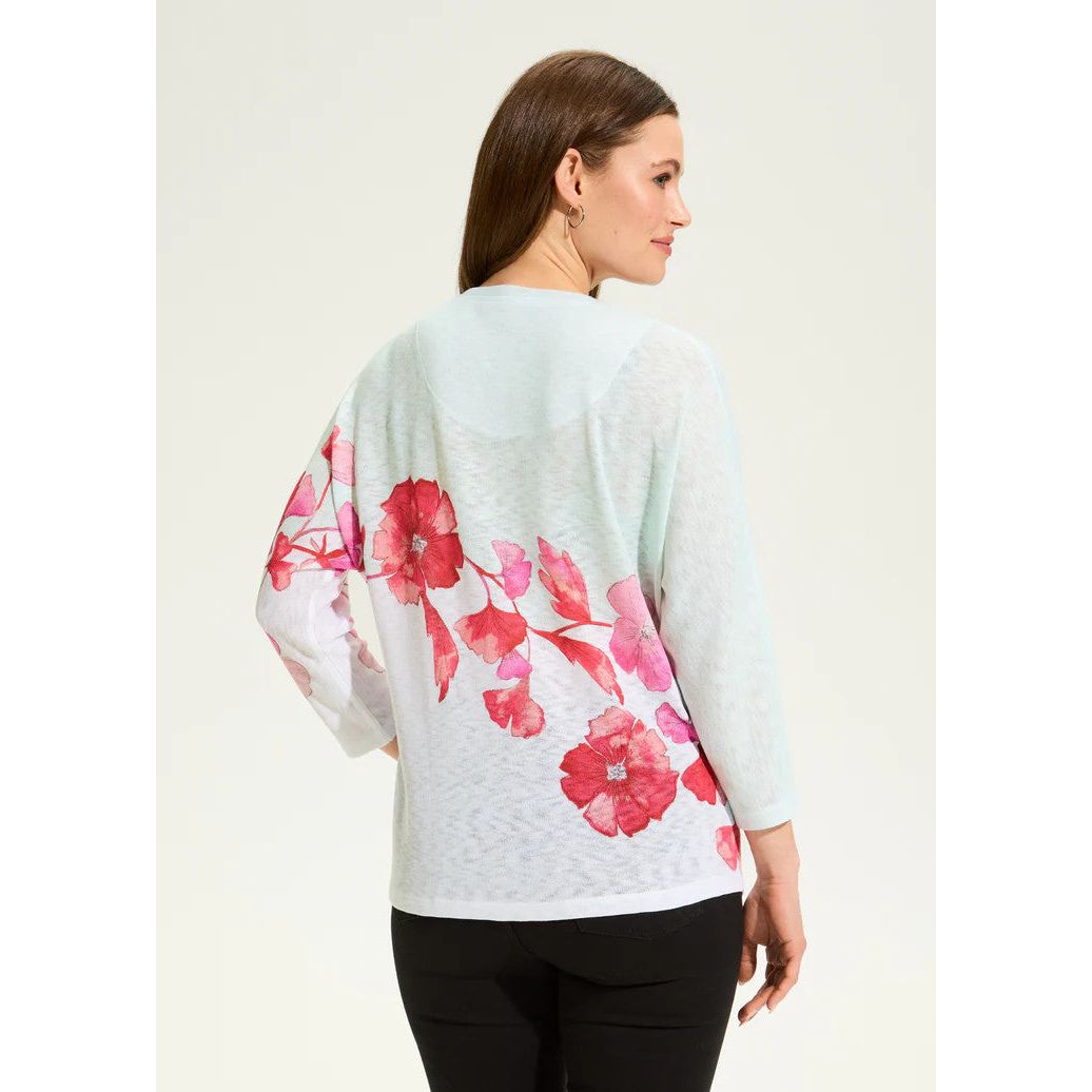 FDJ French Dressing Two-Tone Canopy Scoop Neck Top