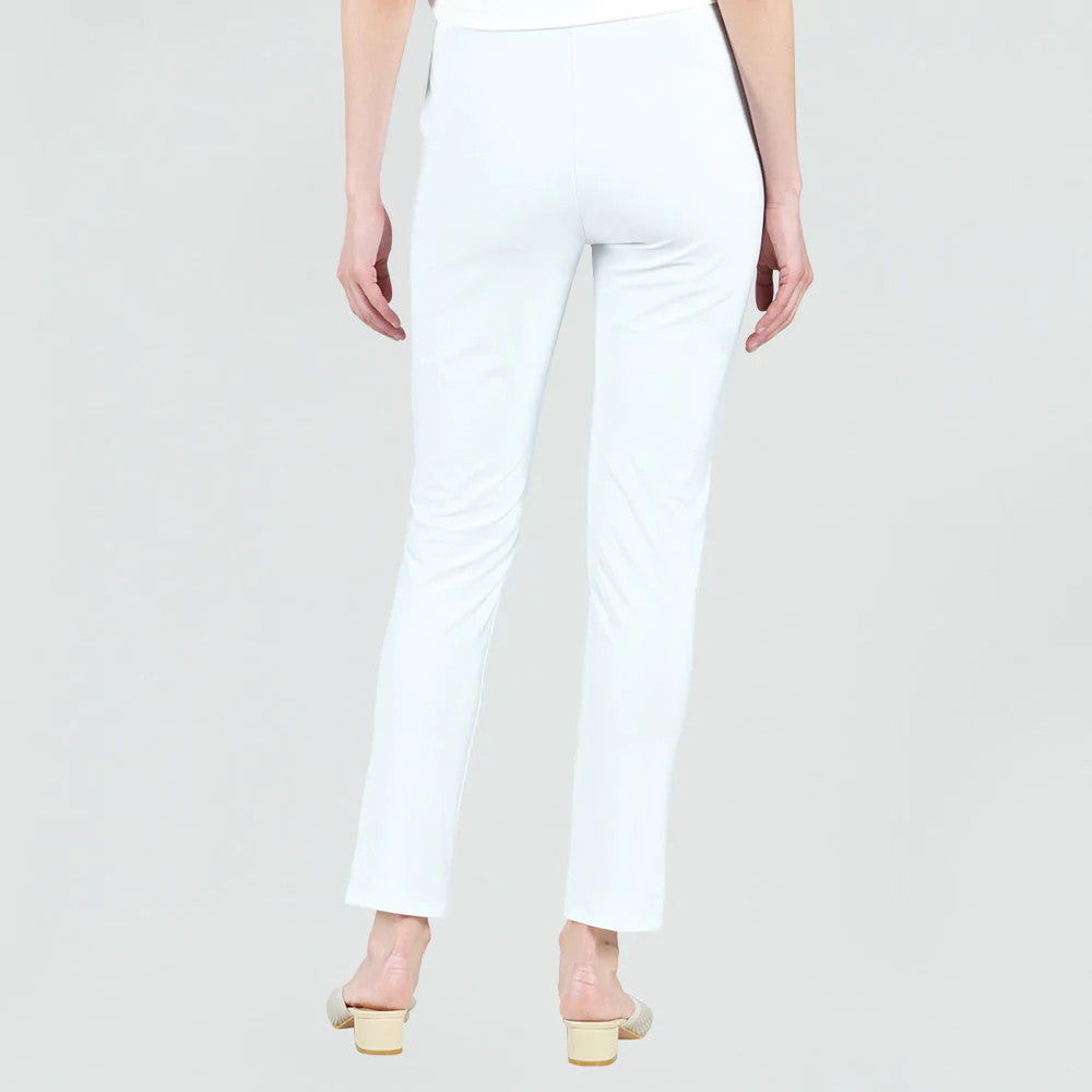 Clara Sun Woo White Signature Straight Leg Pant (3PTH)