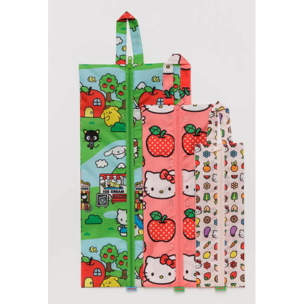 Baggu 3D Zip Set - Hello Kittty and Friends