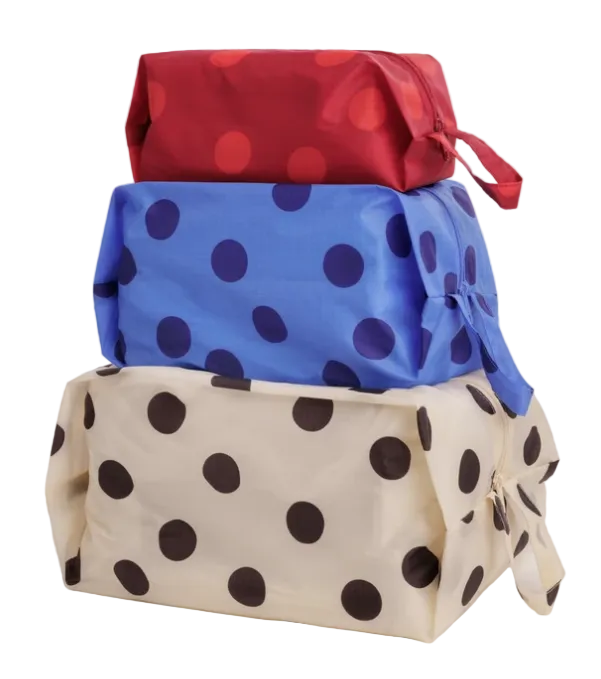 Baggu 3D Zip Set - Polka Dot Mix