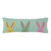 Peking Handicraft Three Peeps Bunnys Hook Pillow (24 X 8)