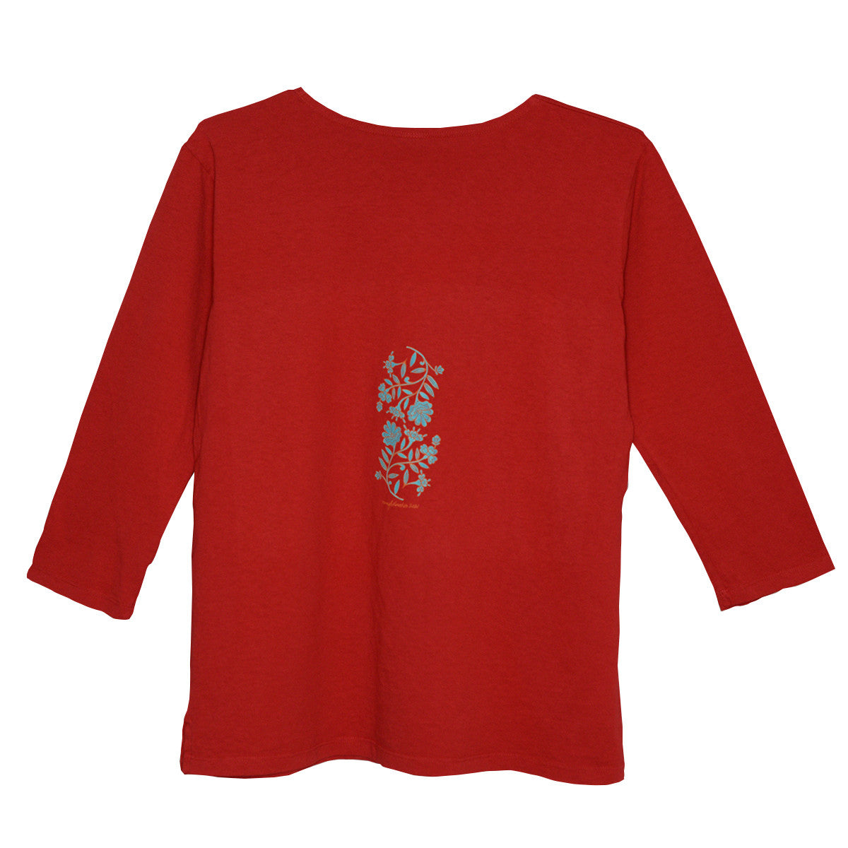 Sabaku Electric Huipil 3/4 Sleeve Tee (400CCH3/4S) CHILI