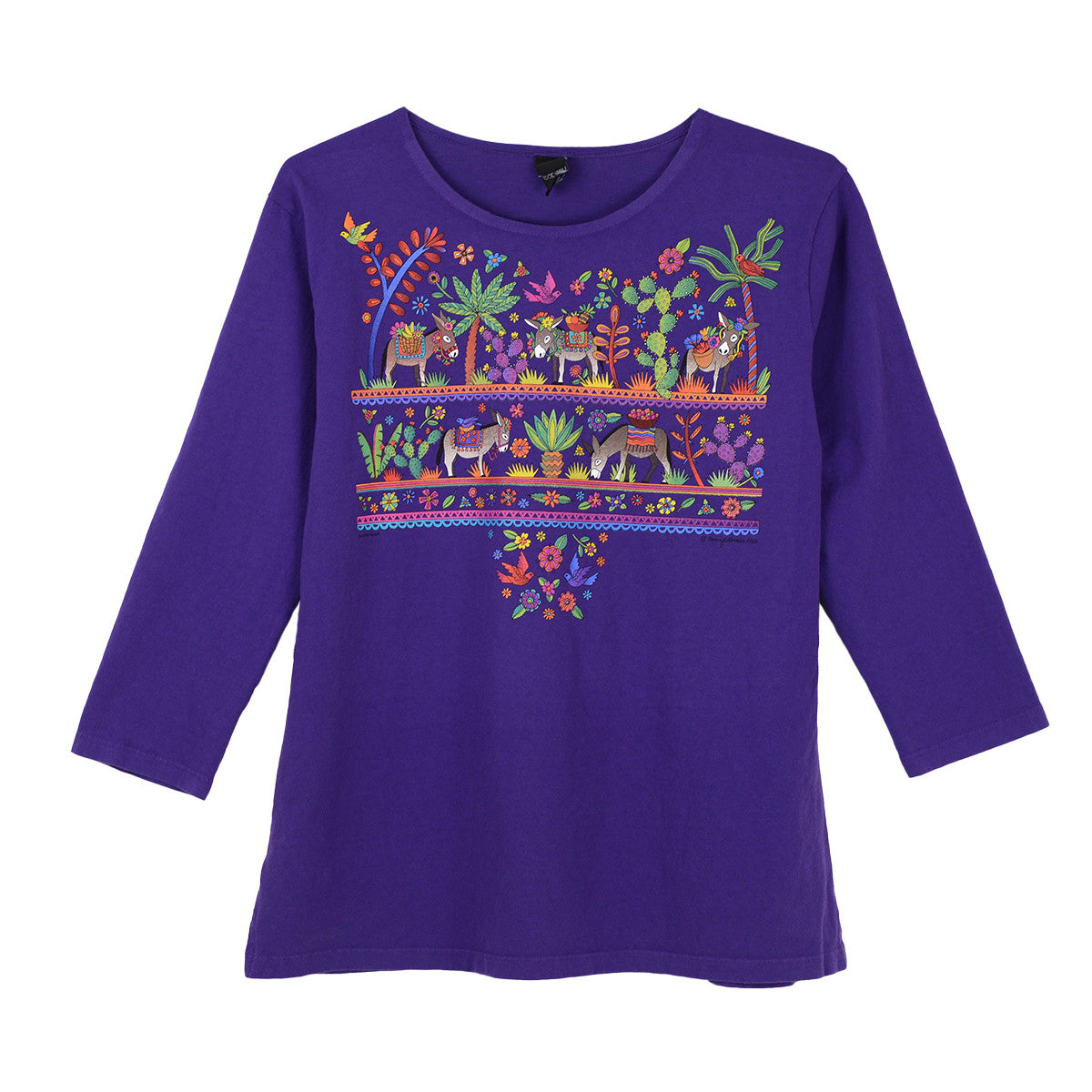 Sabaku Burritos Huipil 3/4 Sleeve Tee (GRP)