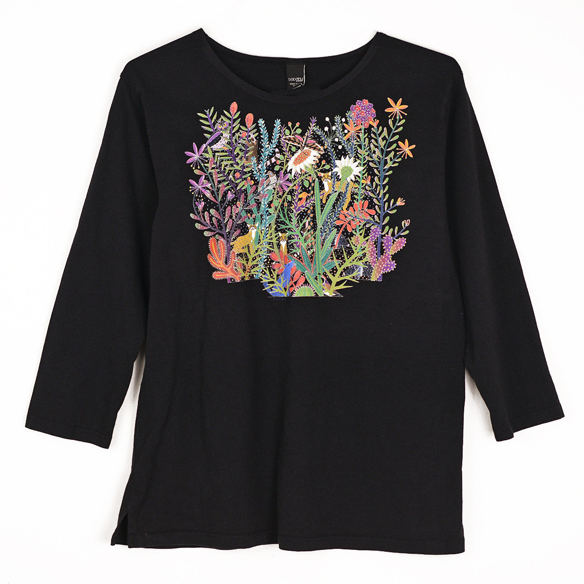 Sabaku Almost Hidden 3/4 Sleeve Tee (BLK)