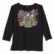 Sabaku Almost Hidden 3/4 Sleeve Tee (BLK)