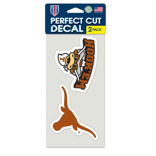 Texas Longhorn 2 Piece  Howdy Hook 'em & Logo Decals (41080012)