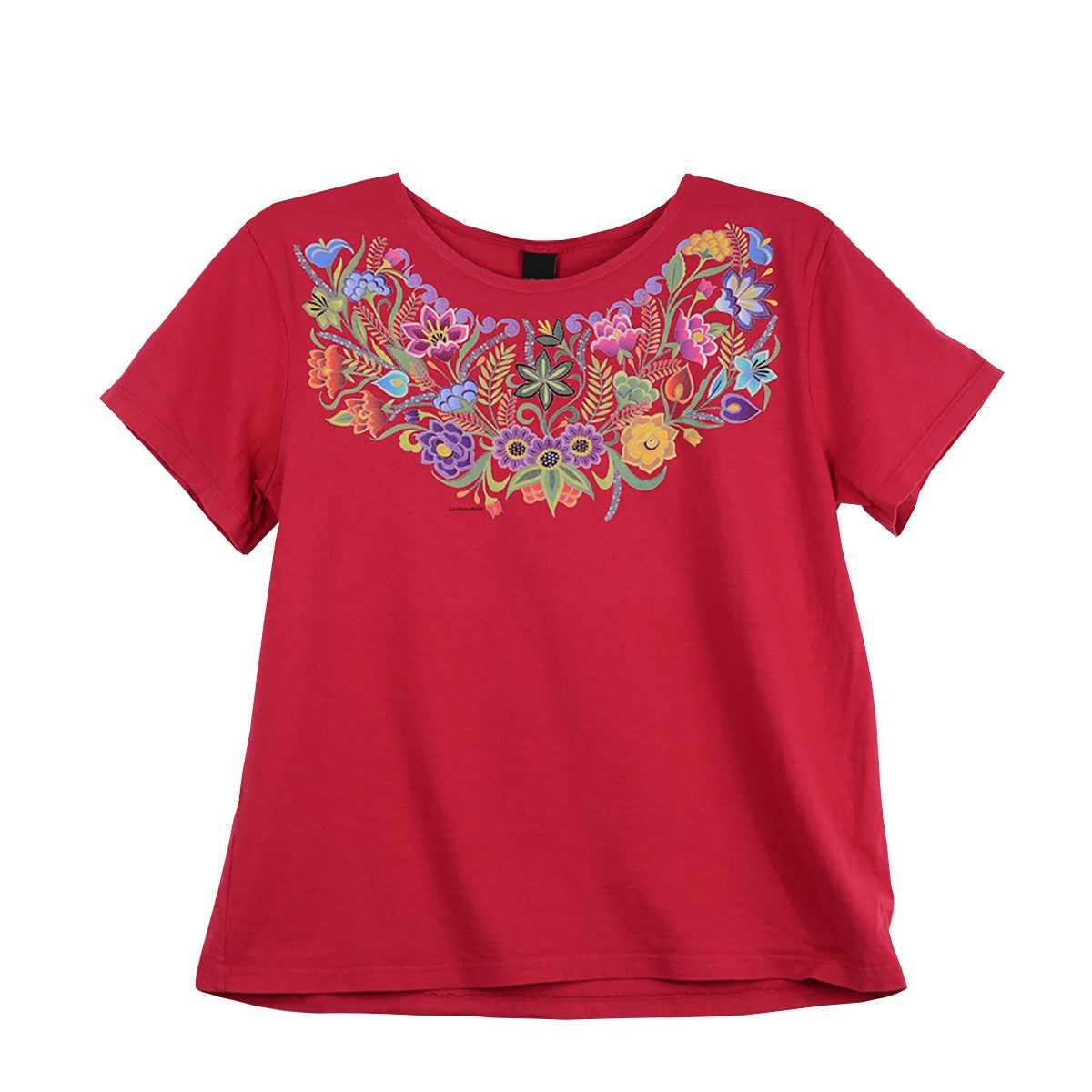 Sabaku Las Flores Huipil Short Sleeve T (MAGENT)