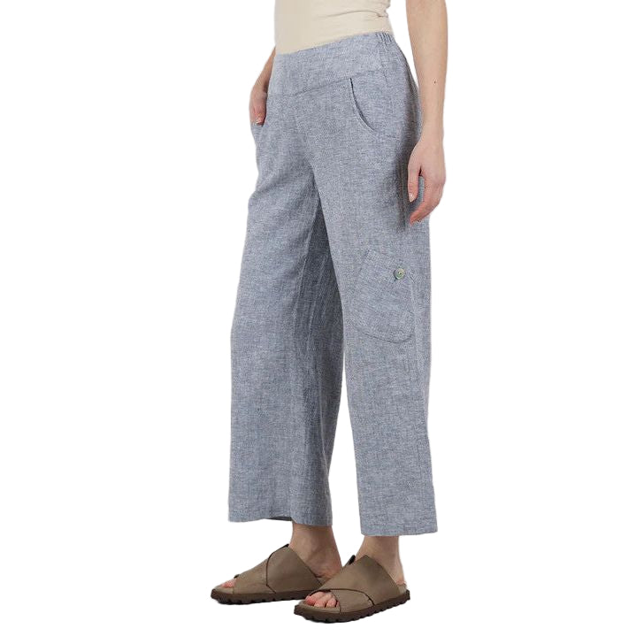 Habitat Linen Solid Indigo Flood Pant