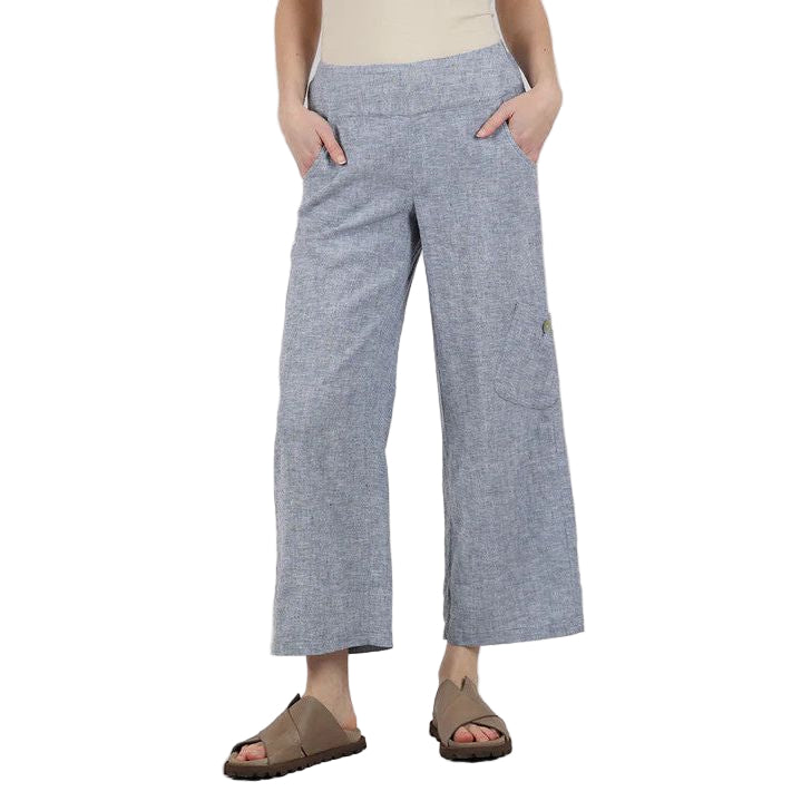 Habitat Linen Solid Indigo Flood Pant
