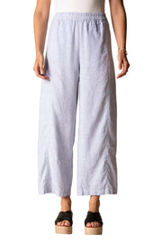 Habitat Linen Solid Seamed Crop Pant (41577)( 2 Colors )
