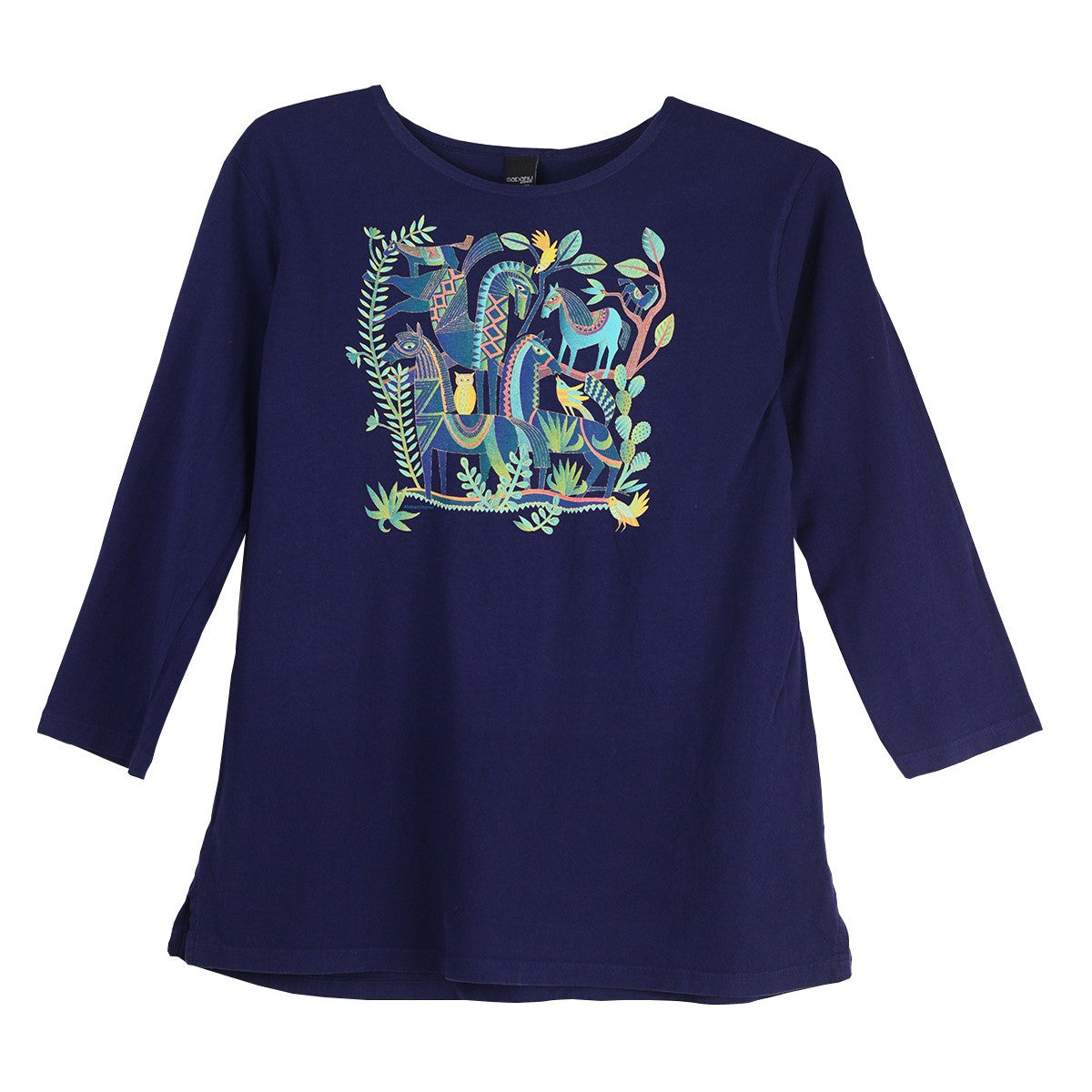 Sabaku Abstract Horses 3/4 Sleeve Tee (419MSK3/4S)