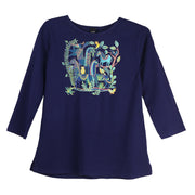 Sabaku Abstract Horses 3/4 Sleeve Tee (419MSK3/4S)