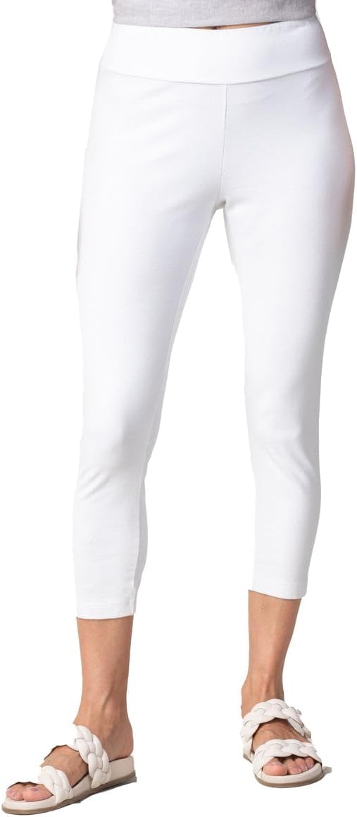 Habitat Stonewash Cotton Knit Crop Pant (31565)(White)