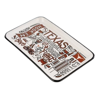 Texas Longhorn Ceramic Hand Painted Collage Trinket Tray (428163401 )