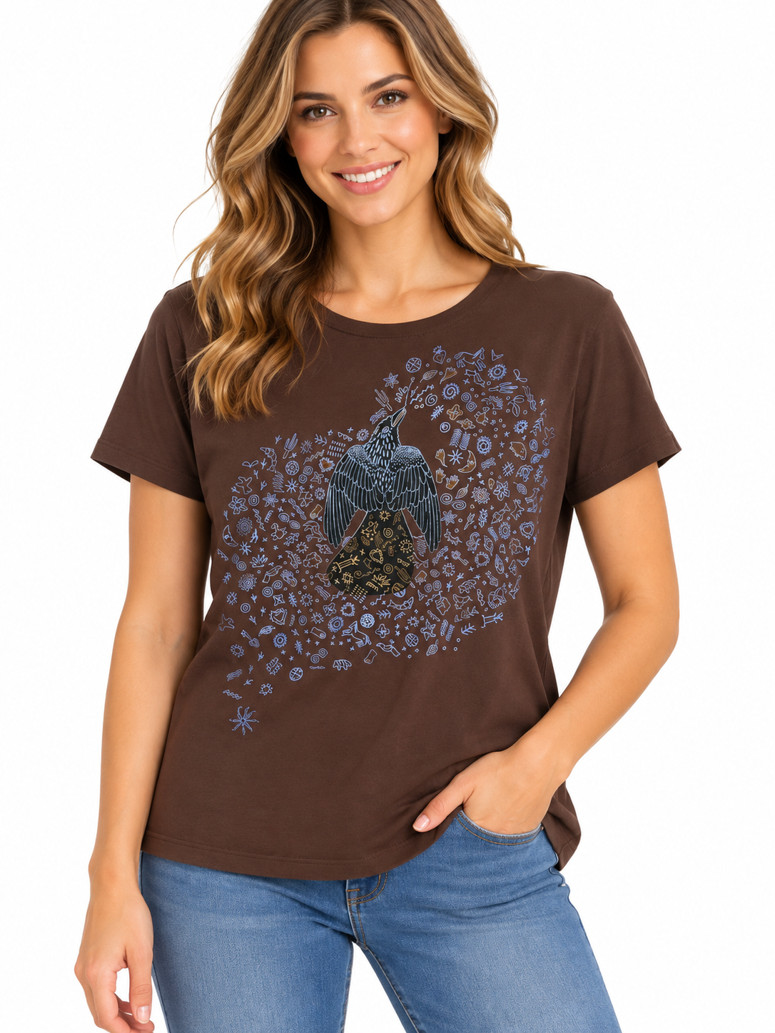 Sabaku Story Teller Short Sleeve Boutique Tee (450COBssbt) (Coffee Bean)
