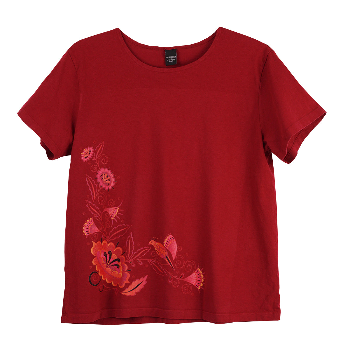 Sabaku Fancy Bird Short Sleeve Boutique Tee (DEEPCRIM)
