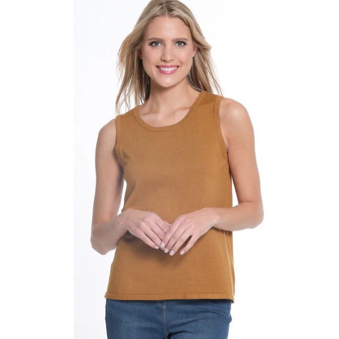 Multiples Jewel Neck Tank Sweater (4 Colors)
