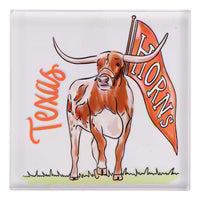 Texas Longhorn Mascot  Acrylic Napkin Weight