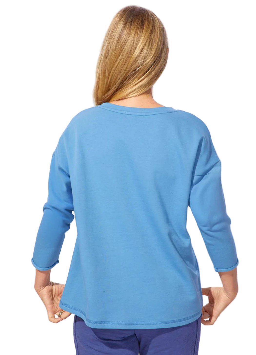 Escape Destination Heart Fleece Indigo PuIllover