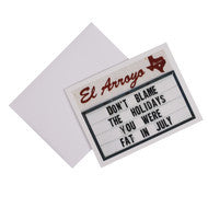El Arroyo Individual Holiday Sign Cards (Multiple Options-All Blank Inside)