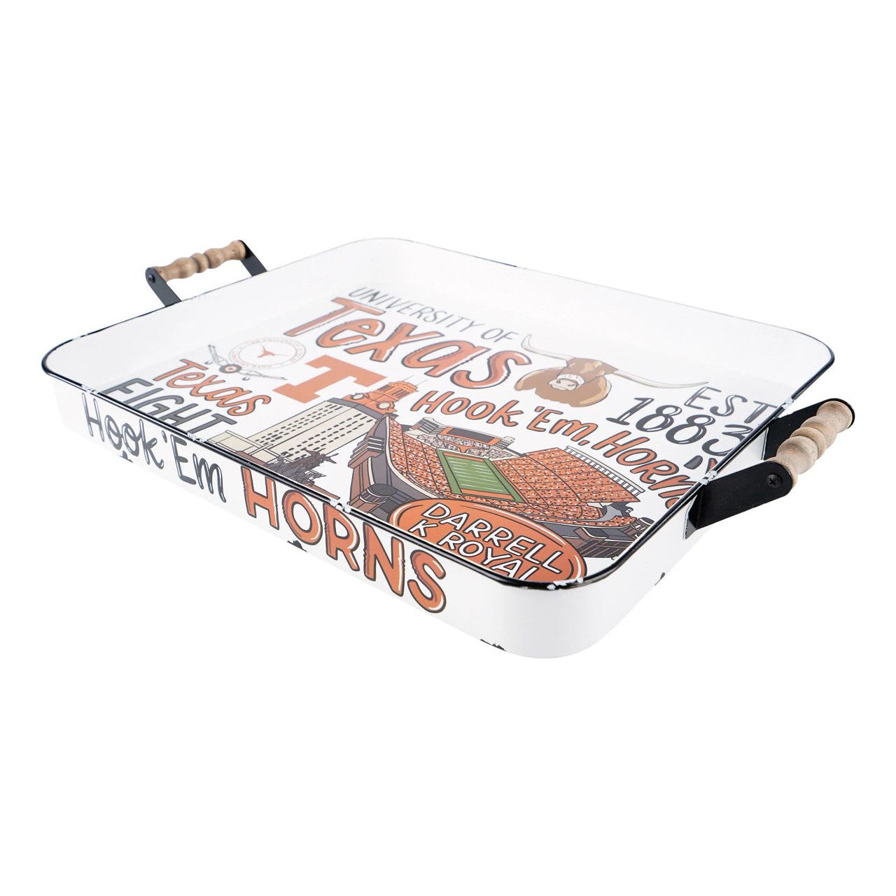 Texas Longhorn Icons Enamel Tray (454143401)