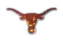 Texas Longhorns A.M.G. Reflective Sticker Decal ( UTX-RDE-OR)(Burnt Orange)