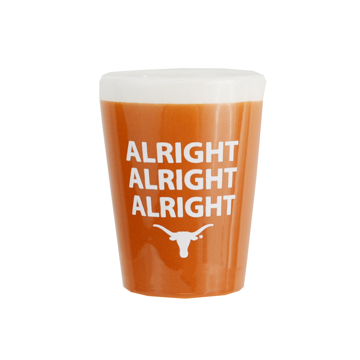 Texas Longhorn 2 oz. Alright Alright Alright Shot Glass (4656-Alright)