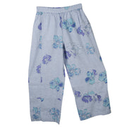 Habitat Linen Floral Seamed Crop Pant (46577)(Cornflower)