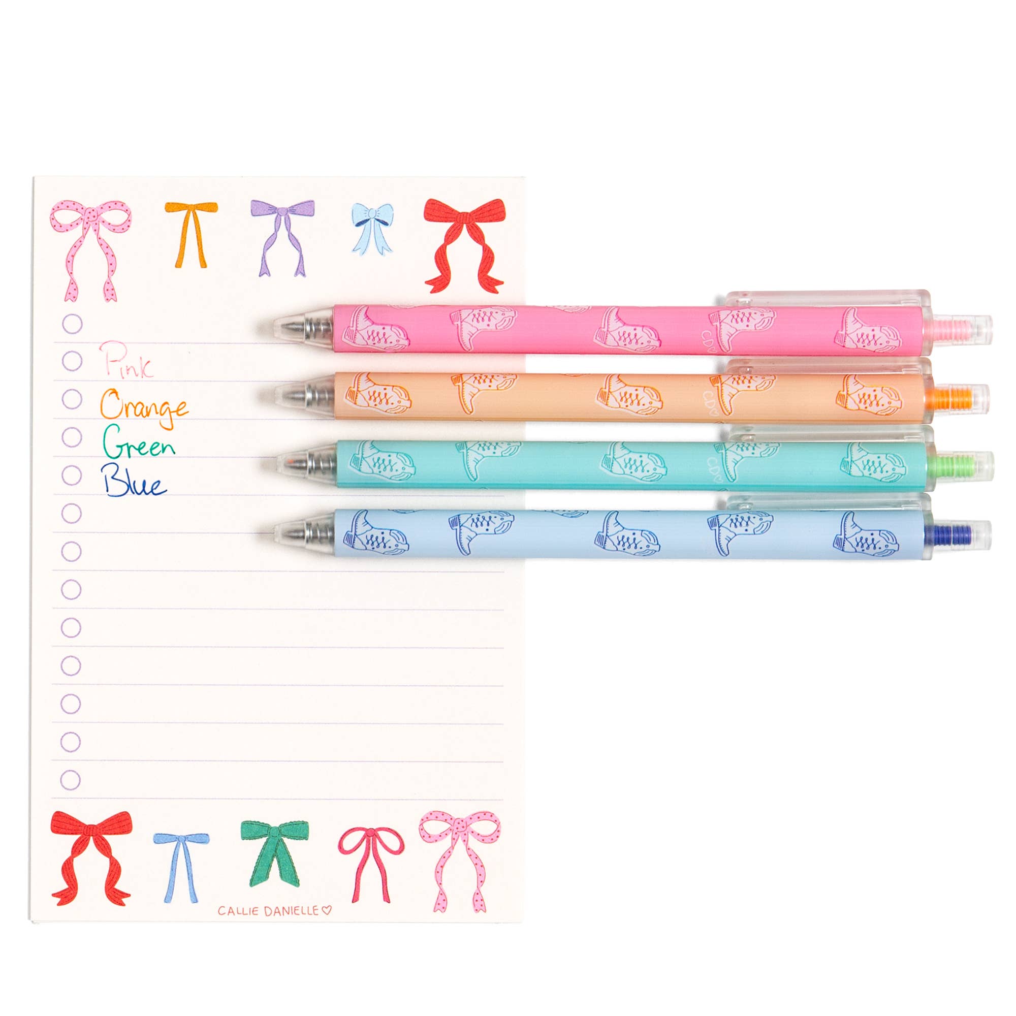 Colorful Western Cowgirl Boots Pen Set