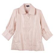 Damee Wide Ball Collar Shimmer Jacket (ROSE GLD)