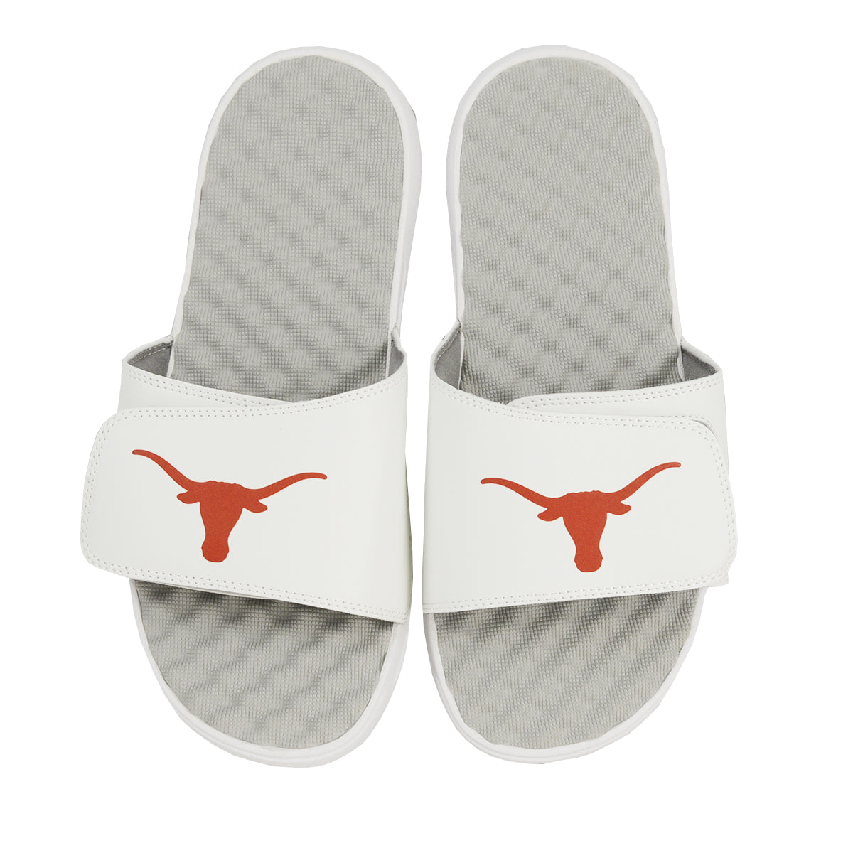 Texas Longhorn Mantra Unisex Adjustable  Slide Sandal (475433)(White)