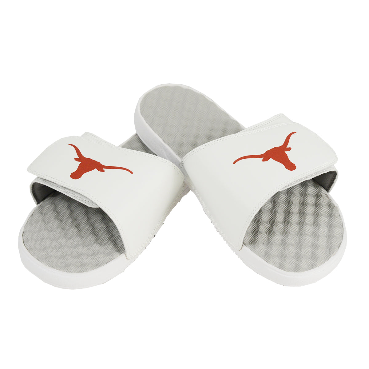 Texas Longhorn Mantra Unisex Adjustable  Slide Sandal (475433)(White)