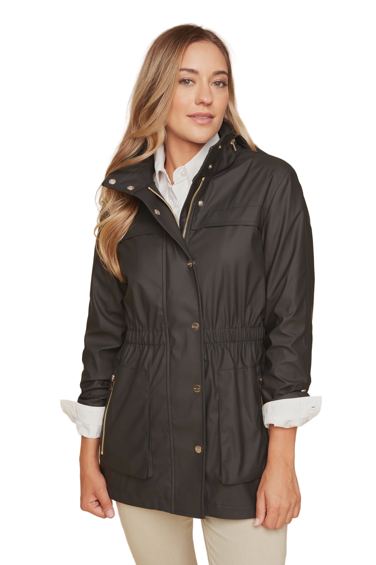 Renuar Waterproof Hooded Adirondack  Jacket (R3859L-E2183)(Black)