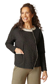 Habitat Crinkle Double Face Metro Pullover (48111) (Black)