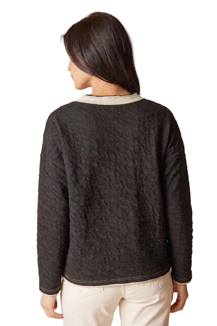 Habitat Crinkle Double Face Metro Pullover (48111) (Black)