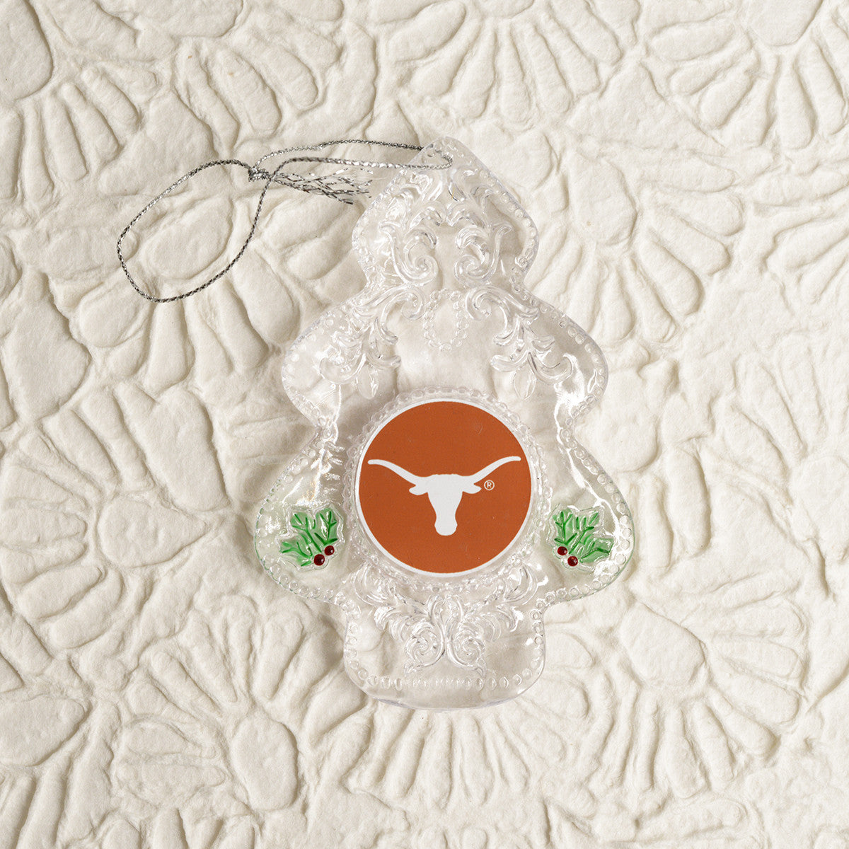 Texas Longhorn Clear tree Ornament (48560)
