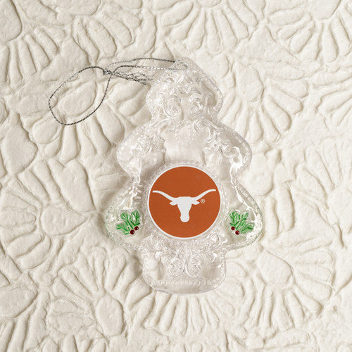 Texas Longhorn Clear tree Ornament (48560)