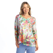 Jess & Jane Emilia Contrast Sublimated Tunic Top (49-2172)