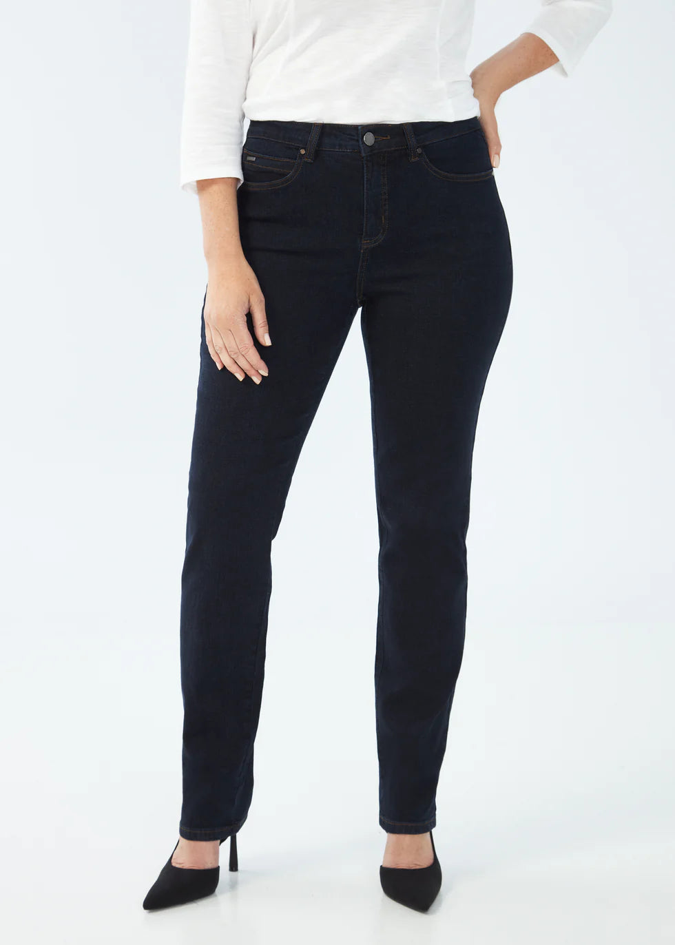 FDJ French Dressing Petite Olivia Straight Leg Jeans (4967002)(Midnight)