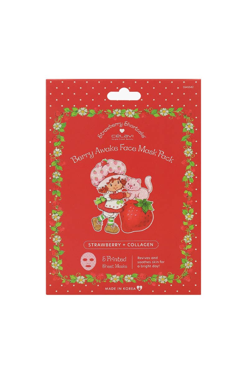 Celavi x Strawberry Shortcake Berry Awake Face Mask
