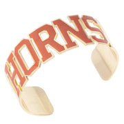 Texas Longhorn Canvas Style Varsity "Horns" Outline Cuff (27508B-Tex)