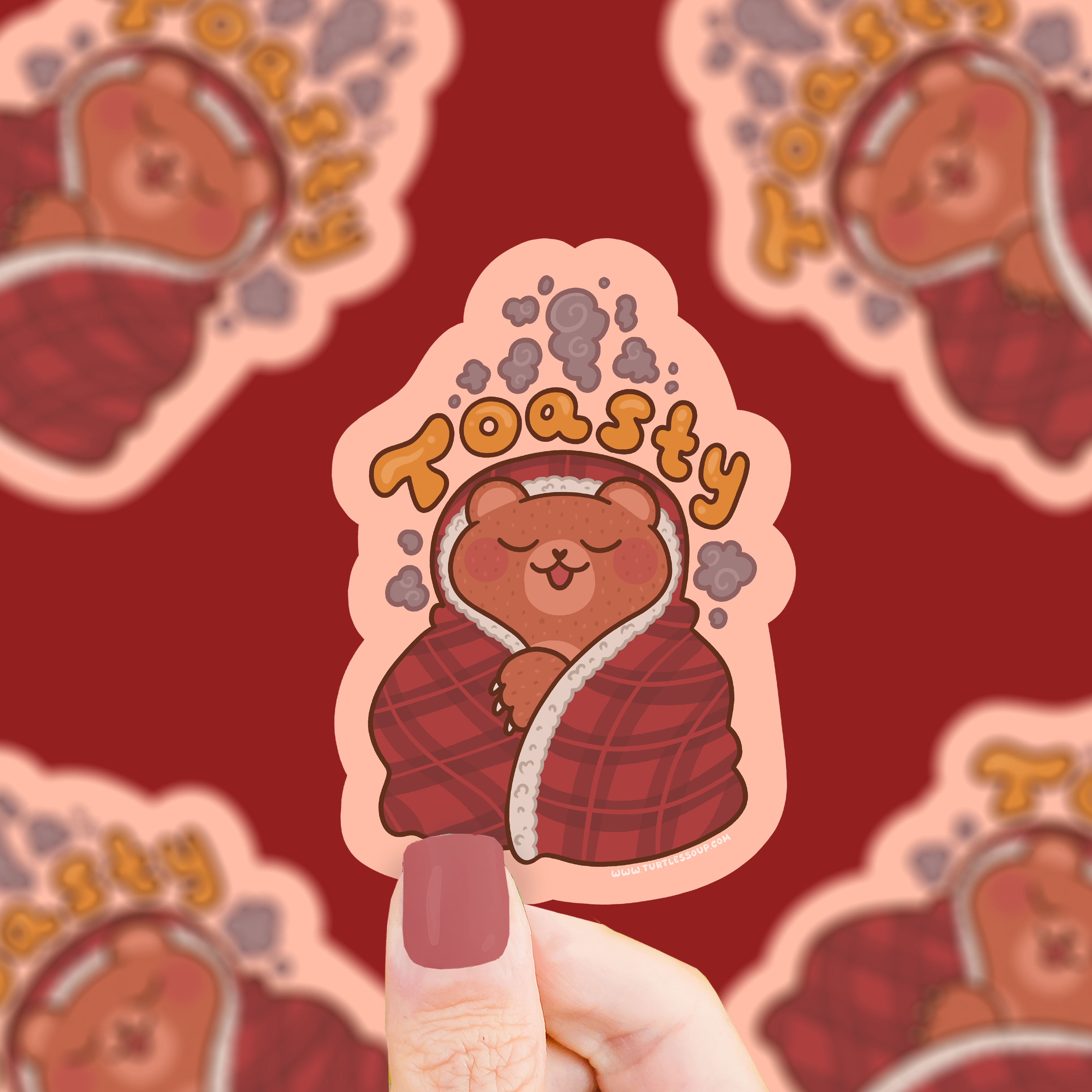 Toasty Bear Vinyl Sticker