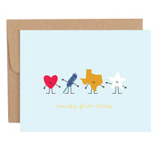 Howdy From Texas Greeting Card