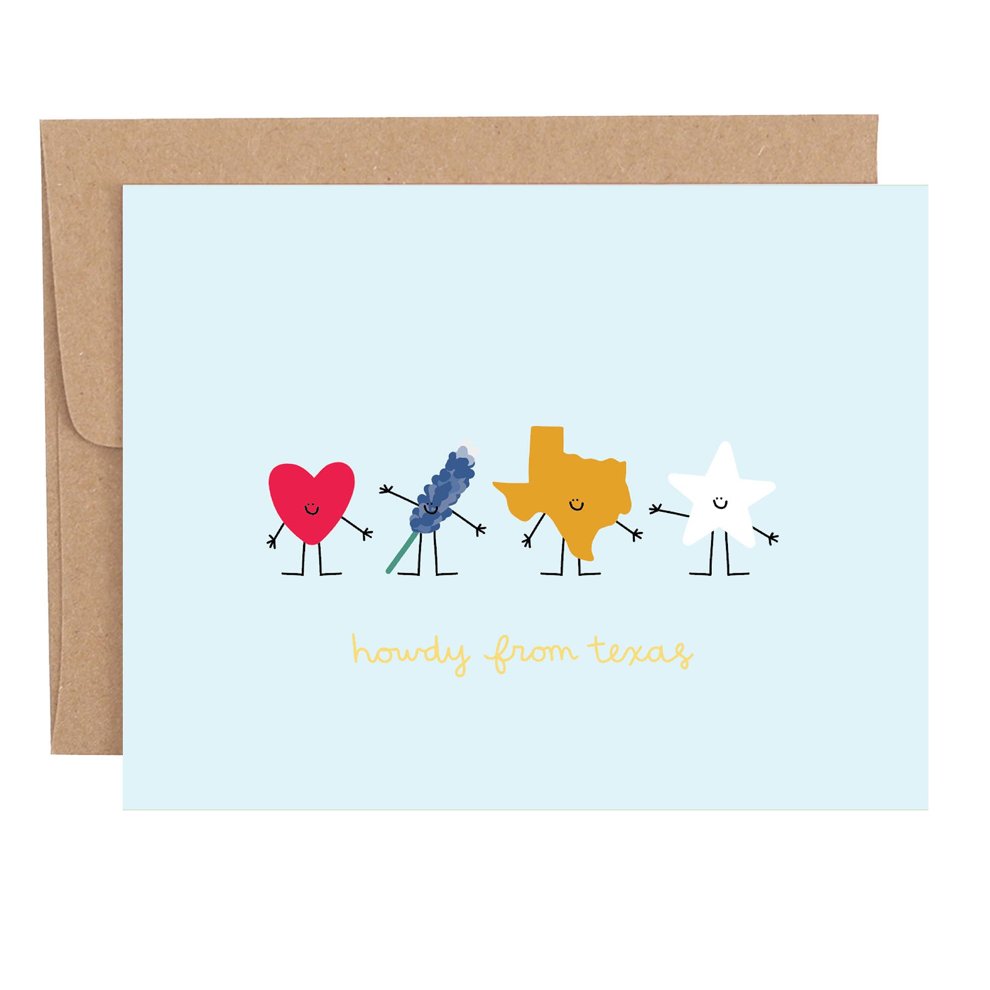 Howdy From Texas Greeting Card