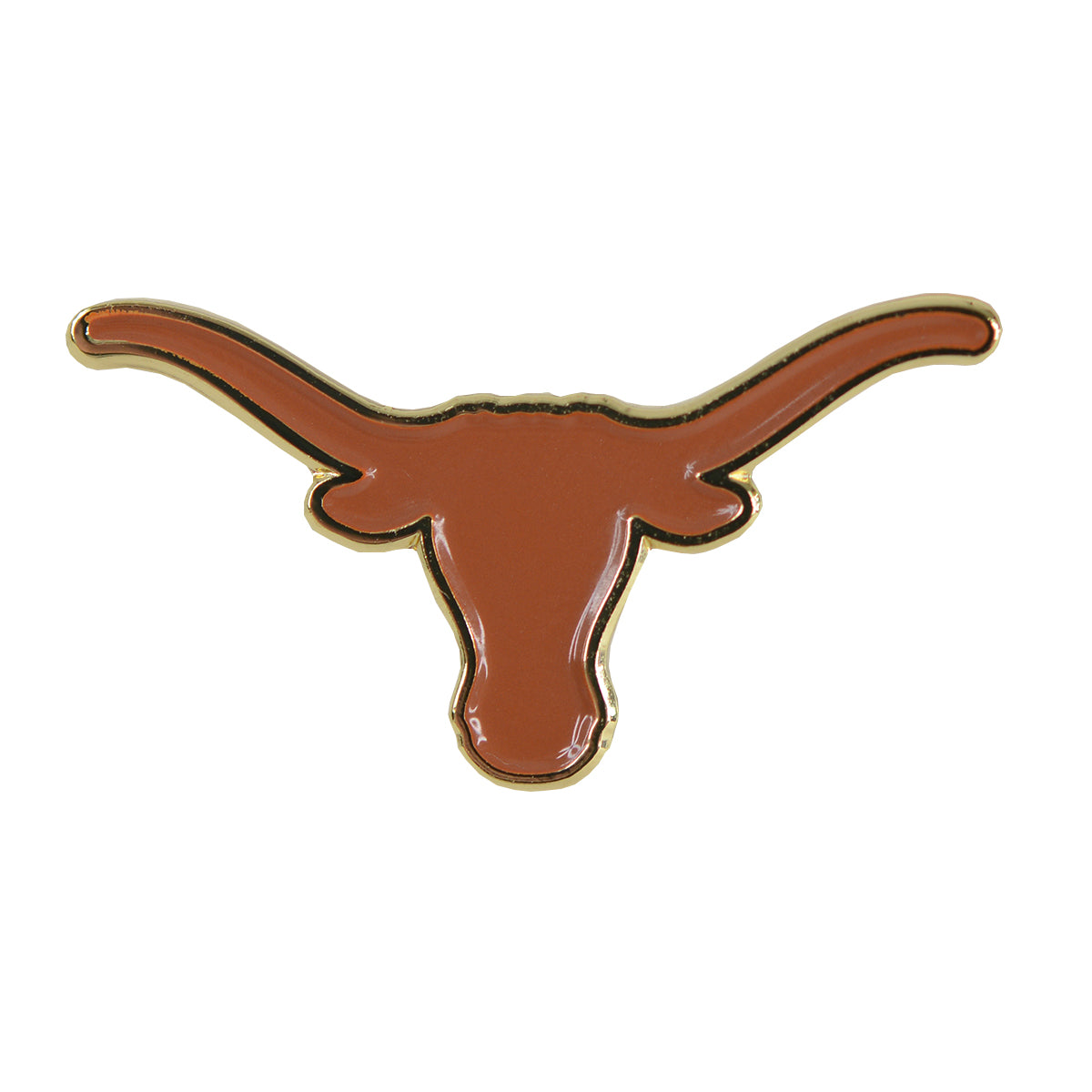 JARDEN Longhorn Lapel Pin  Orange Enamel  1 " (504JD)
