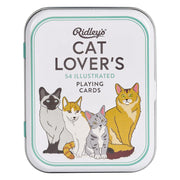 Ridley's Cat Lover's 54 illustrated Playing Cards In a Tin