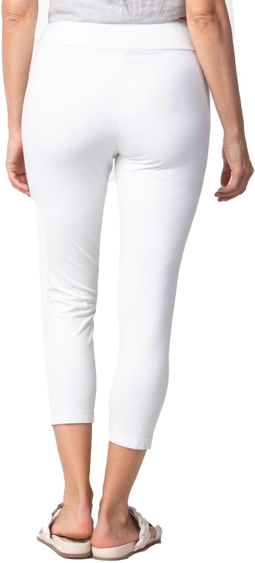 Habitat Stonewash Cotton Knit Crop Pant (31565)(White)