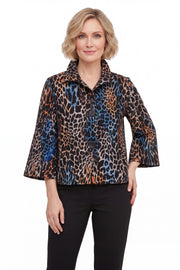 Damee Leopard Painting Short Jacket (5141-Multi)